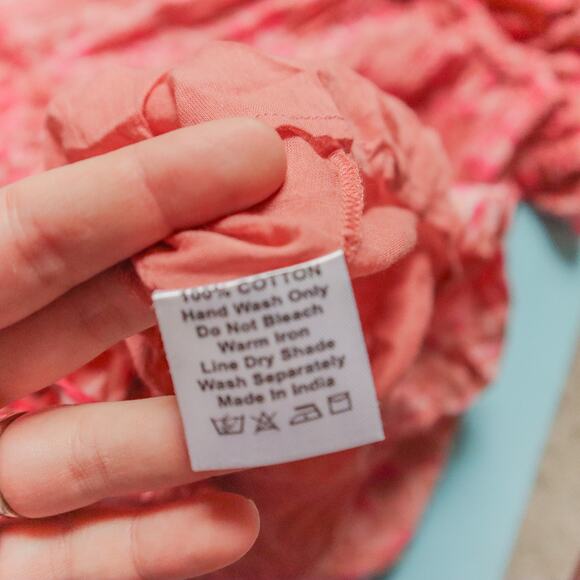 SLV Sur La Vague Pink Pattern Sleeveless Full Length Tiered Maxi Dress One Size - Picture 8 of 9